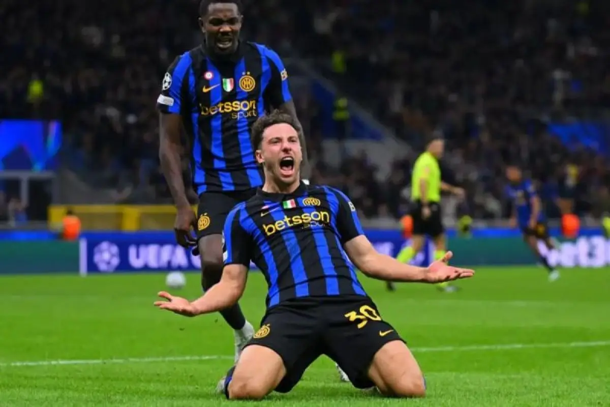 Carlos Augusto selebrasi gol Inter Milan