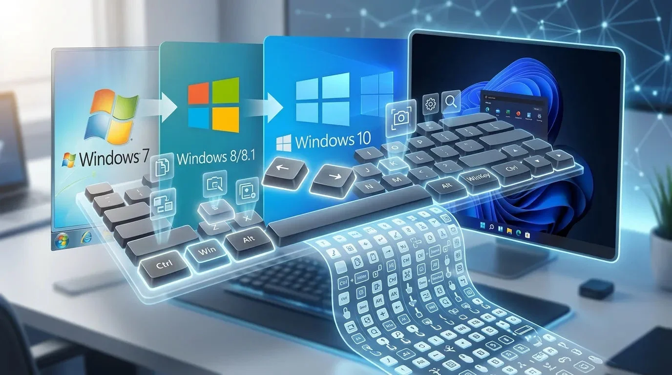 Mengenal Shortcut Keyboard Windows 7 hingga Windows 11: Update Lengkap 200 Shortcut dari Era TheWindowsClub.com